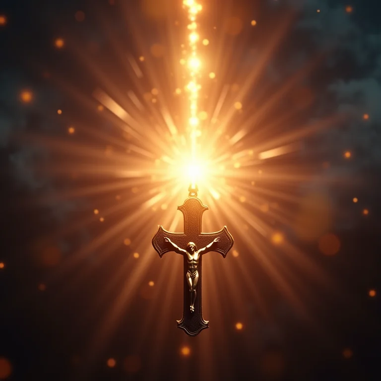 Sonhar com rosário brilhante: iluminação espiritual e esperança.