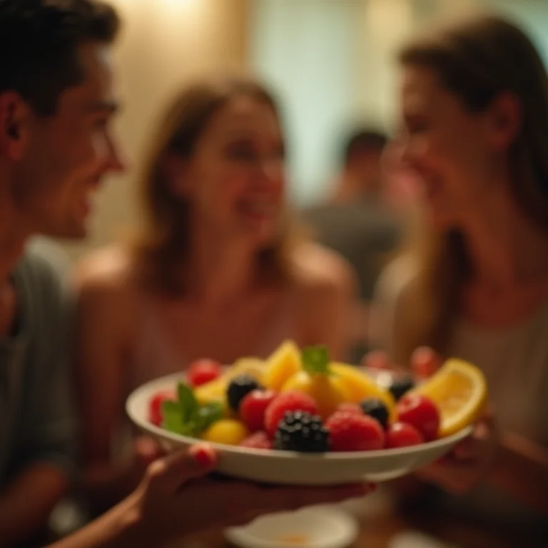 Sonhar com salada de frutas e outras pessoas: Conexão e partilha