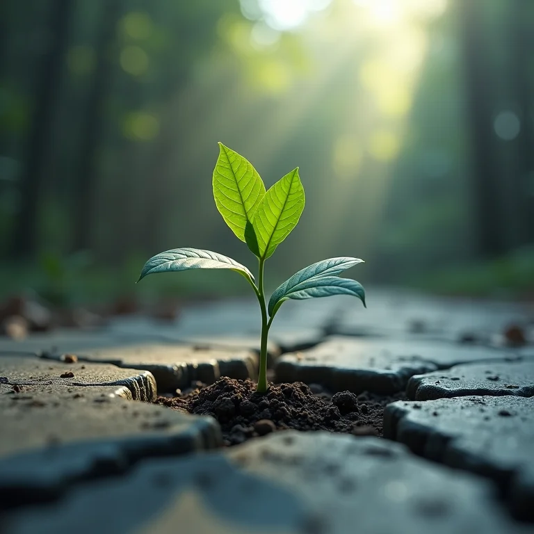 Sonhar em persistir: Imagem de resiliência e determinação.
