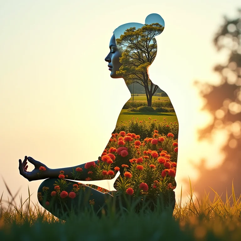 Sonhar em visualizar sonhos: Imagem de meditação e visualização criativa.