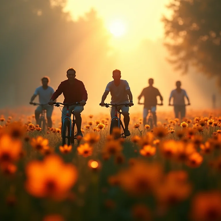 Sonhar que está pedalando em grupo: união e colaboração