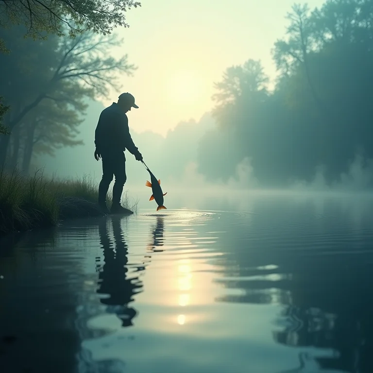 Sonhar que tenta colocar o peixe de volta na água: esperança e resgate