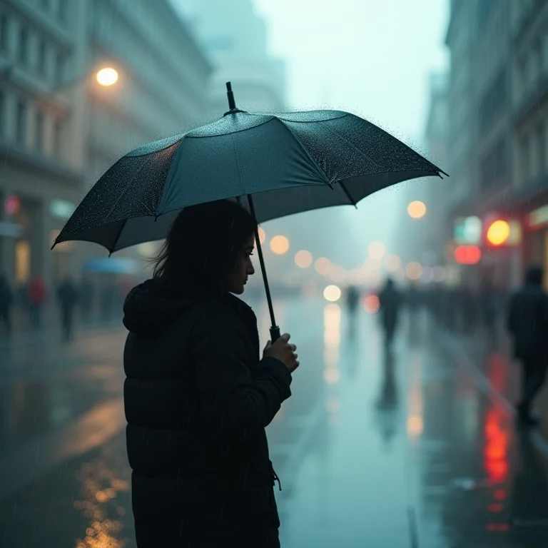 Sonho com perda de guarda-chuva preto: desapego e vulnerabilidade.
