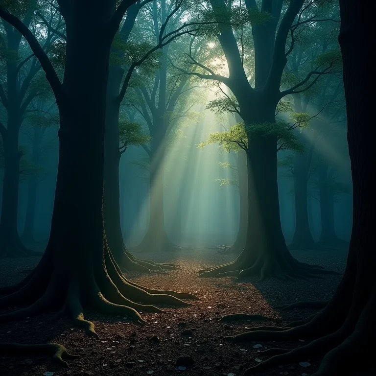 Sono Profundo Restaurador: A floresta ancestral da mente se renova.