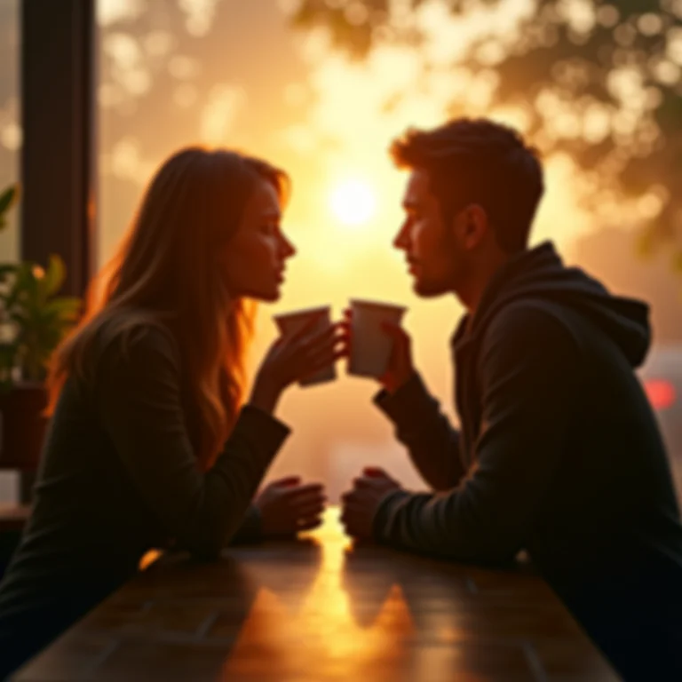 Tomando café com leite com alguém: conexão, afeto e momentos compartilhados.