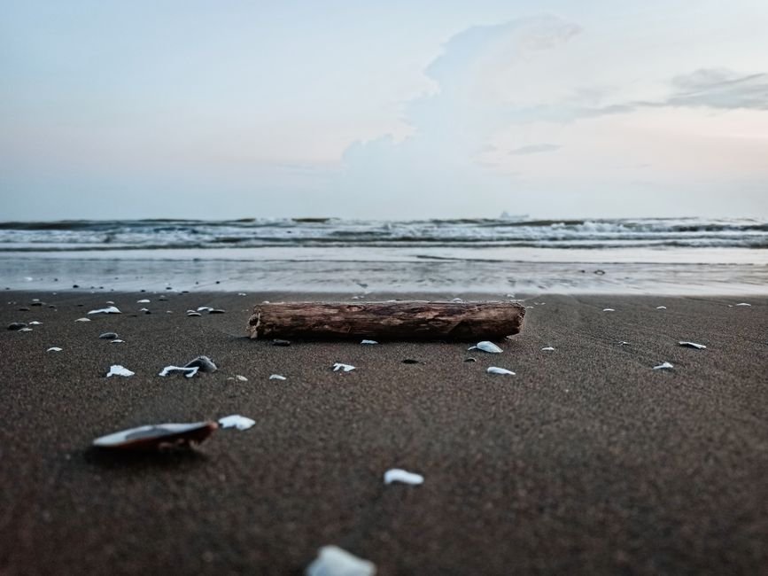 Sonhar com maré alta trazendo objetos para a praia