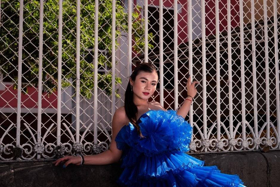 Sonhar vestindo roupa azul